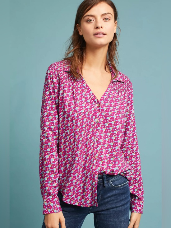 Maeve Tops - Maeve Amara Printed Blouse